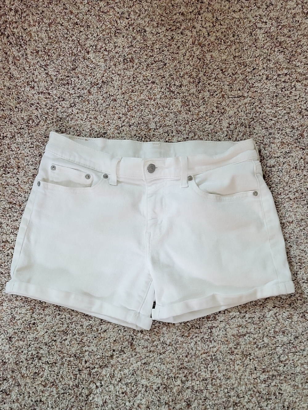 Levi's White Women's Denim Cutoff Shorts